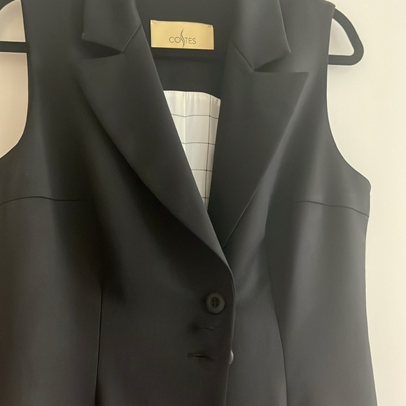 Waistcoat black wool - Picture 3 of 9